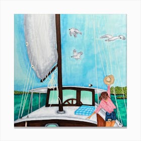 Sailboat. 2 Canvas Print