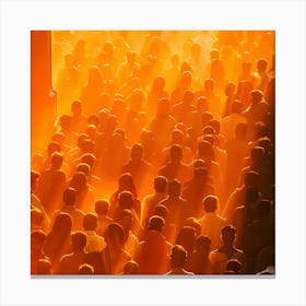 Crowd At A Concert Canvas Print