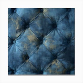 Blue Velvet Upholstery Canvas Print