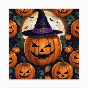 Halloween Pumpkins 3 Canvas Print