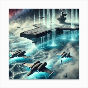 Tempest Class Carrier Cooling Stealth Fields Canvas Print