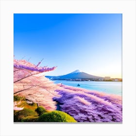 Sakura Trees In Bloom Canvas Print