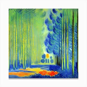 Walk In The Woods Abstract Canvas Print