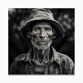 Portrait Of An Old Man 3 Canvas Print