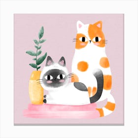 Two Cats Canvas Print