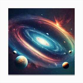 Galaxy - Galaxy Stock Videos & Royalty-Free Footage Canvas Print