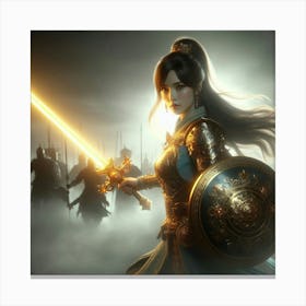 Wuxia Warrior Canvas Print