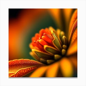Close Up Of A Flower 1 Canvas Print