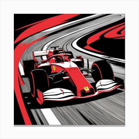 Ferrari F1 Car Canvas Print