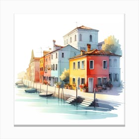 Watercolor Of Venice 8 Canvas Print