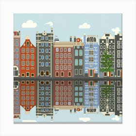 Amsterdam In A Row 4 Canvas Print