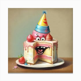 Birthday Cake 24 Canvas Print