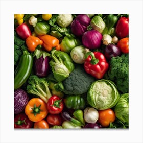 Colorful Vegetables 3 Canvas Print