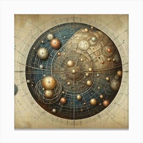 Astronomical Globe Canvas Print