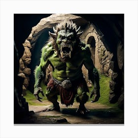 Daryl the cave troll Canvas Print
