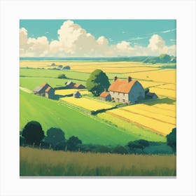 Farm In The Countryside 18 Canvas Print