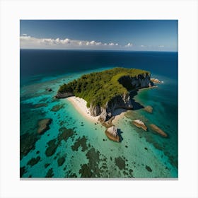 Island In The Ocean Canvas Print