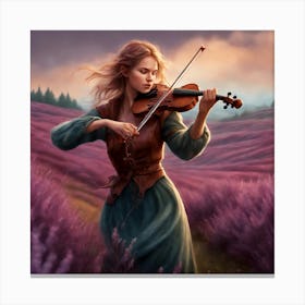 Fiddle With Nature Canvas Print