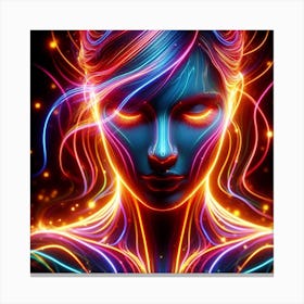 Neon Art Canvas Print