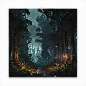 Dark Forest 25 Canvas Print