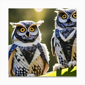 Owls 3 Canvas Print