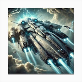 Tempest Class Warship Canvas Print