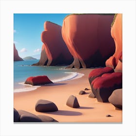 Rocky Shore Canvas Print