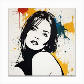 Modern art - woman colourful Canvas Print