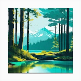 Landscape Painting 242 Canvas Print