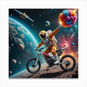 Space Rider Canvas Print