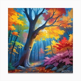 Autumn In The Woods Canvas Print