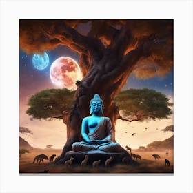 Buddha in the wilderness Canvas Print