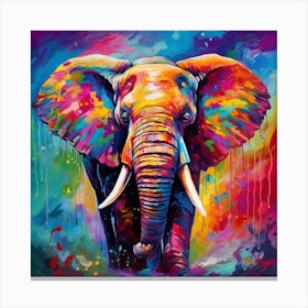 Elephant Painting 8 Canvas Print