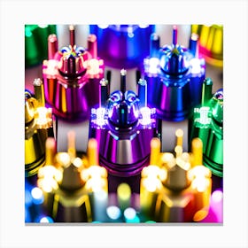 Colorful Led Lights Canvas Print