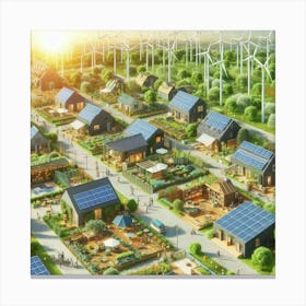 Solar Village 4 Canvas Print