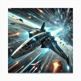 Celestial Dart Speed And Maneuverability Canvas Print