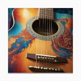 Acoustic Guitar 4 Canvas Print