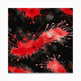 Blood Splatters Canvas Print