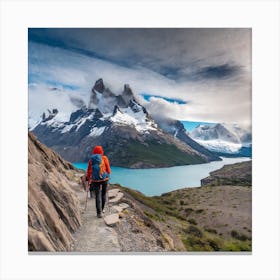 Patagonia Mountain Trekking Canvas Print