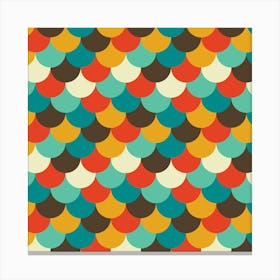 Modern Retro Pattern 11 Canvas Print