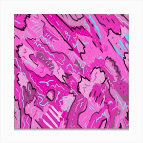 Abstract Pink Painting Canvas Print