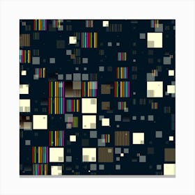 Blocks Pattern Rainbow, Backgrounds Textures 1 Canvas Print