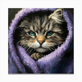 Bathroom Cat 6 Canvas Print