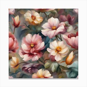 Floral Wallpaper Canvas Print