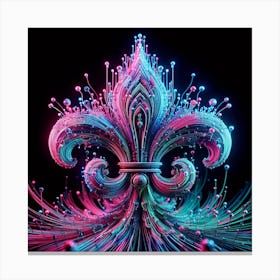 Heraldic Lily Canvas Print