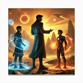 Ronan Ashheart Training Children Canvas Print