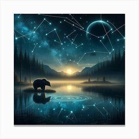 Constellations In The Sky Canvas Print