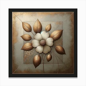 Abstract Flower Painting 1 Canvas Print