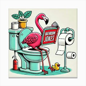 Bathroom Jokes Canvas Print