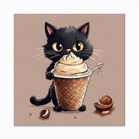 Gatto Gelato 1 Canvas Print